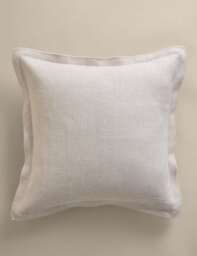 M&S Pure Linen Cushion Ecru