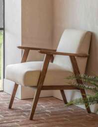 Gallery Direct Neyland Armchair in Linen Beige Mix