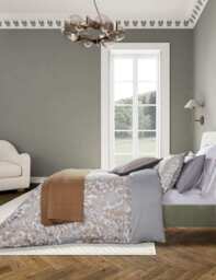 Bedeck of Belfast 2 Pack Pure Cotton Zenda Square Pillowcases White Mix