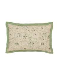 Joules Provence Tapestry Square Cushion Green Mix