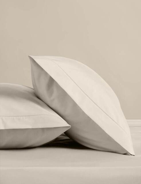 M&S 2 Pack Egyptian Cotton Pillowcases Linen