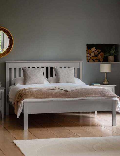 "Gallery Direct Hastings Grey 4ft 6"" Bed Grey"