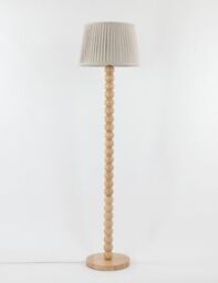 M&S Tilly Floor Lamp - Natural, Natural,Green