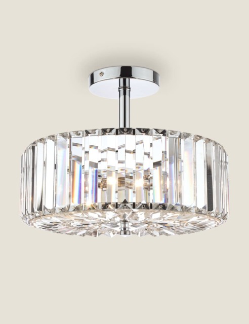 Laura Ashley Fernhurst Ceiling Light Silver