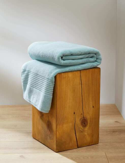 M&S Plush Egyptian Cotton Towel Duck Egg