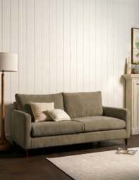 BARKER AND STONEHOUSE Todd Chenille 2 Seater Sofa Olive
