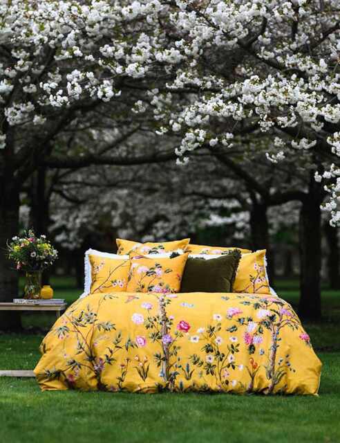 MM Linen Pure Cotton Yuki Bedding Set Yellow Mix