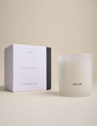 Atelier Golden Vanilla Scented Candle Black Mix