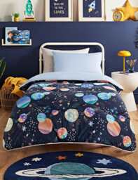 Nightlark 4.5 Tog Junior Coverless Duvet Set Navy