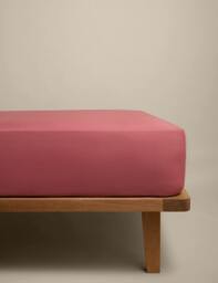 M&S Cotton Rich Fitted Sheet Clay