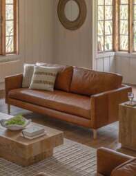 Gallery Direct Osborne 3 Seater Sofa Brown