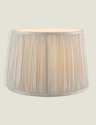Laura Ashley Hemsley Pleated Lamp Shade Silver