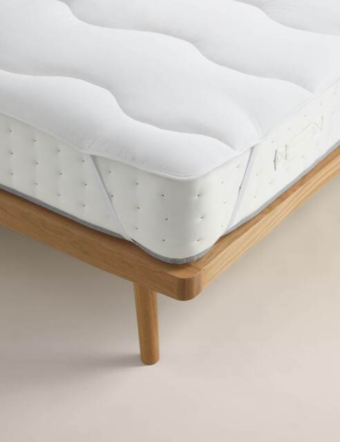 M&S Stay Cool Pure Cotton Mattress Topper White