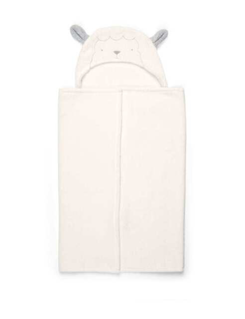 Mamas & Papas Hooded Lamb Baby Towel White