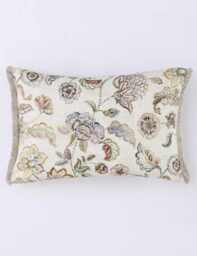 MM Linen Linen Mix Malfi Floral Cushion Multi
