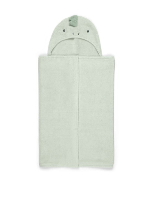 Mamas & Papas Hooded Dinosaur Baby Towel Green
