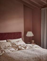 Piglet In Bed Pure Cotton Floral Bedding Set Taupe