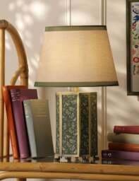 Joules Home Lighting Helmingham Metal & Fabric Table Lamp Antique Brass