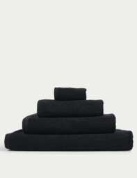 M&S Ultra Dry Pure Cotton Towel Black