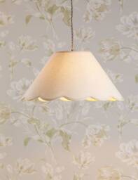 Laura Ashley Cordwell Scallop Easy Fit Pendant Light Natural