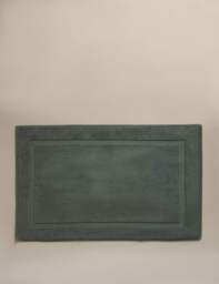 M&S Luxury Egyptian Cotton Bath Mat Smokey Green