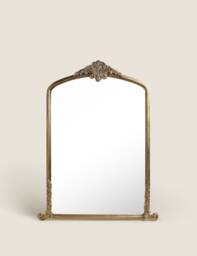 M&S Arabella Large Arch Wall Mirror Antique Brass