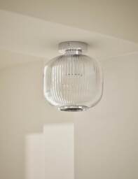 M&S Amelia Flush Ceiling Light Grey