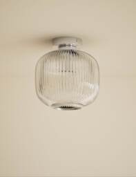 M&S Amelia Flush Ceiling Light Grey
