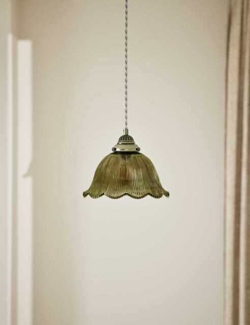 M&S Josephine Pendant Light Pea Green
