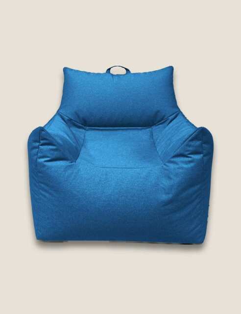 Kaikoo Brushed Chair Beanbag Dark Blue