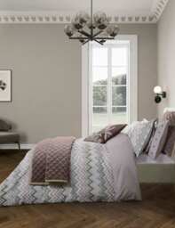 Bedeck of Belfast Velvet Claudia Throw Pink Mix