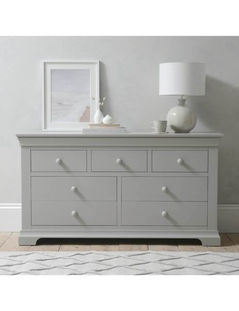 Cotswold Company Chantilly 7 Drawer Wide Chest Grey