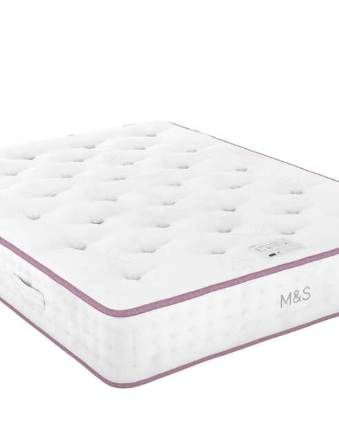 M&S 4500 British Wool Pocket Spring Medium Mattress White