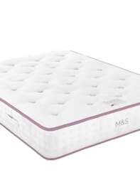 M&S 4500 British Wool Pocket Spring Medium Mattress White