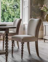 Gallery Direct Set of 2 Artisan Fabric Dining Chairs Natural
