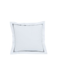 Bedeck of Belfast 2 Pack Alba/Maira Pure Cotton Square Pillowcases Grey Mix