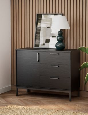 M&S Brookland Sideboard - Black, Black