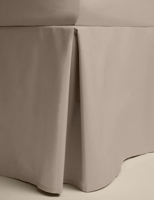 M&S Pure Egyptian Cotton Valance Sheet Mink