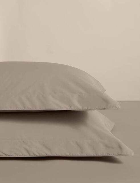 M&S 2 Pack Egyptian Cotton Oxford Pillowcases Mink