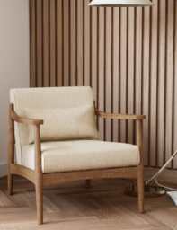 M&S Sherwood Oak Accent Armchair Natural Mix
