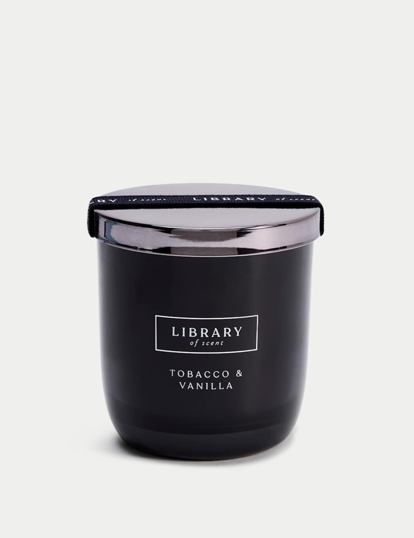 Library of Scent Tobacco & Vanilla Noir Scented Candle Black by Marks &  Spencer