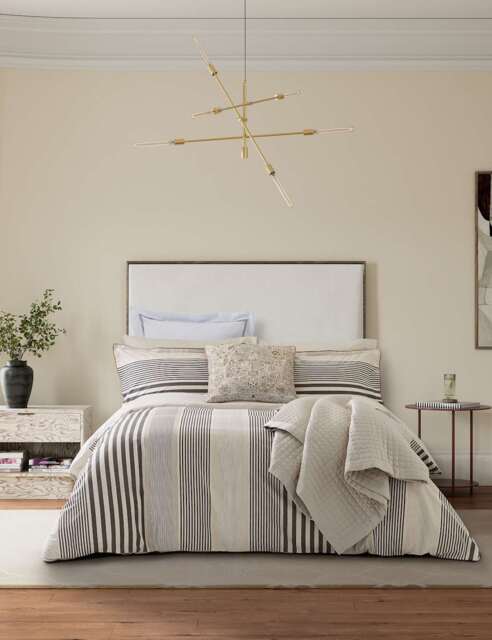 Bedeck of Belfast Pure Cotton Alba Bedding Set Charcoal Mix