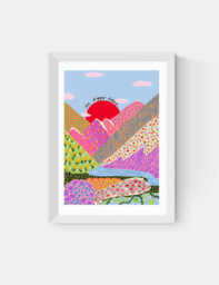 East End Prints Bigger Picture Framed Art White
