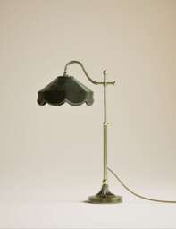 M&S Winnie Velvet Table Lamp Green