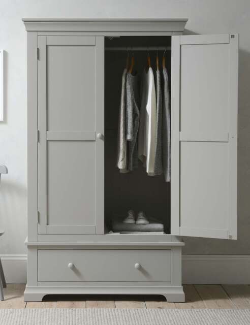 Cotswold Company Chantilly Double Wardrobe Grey