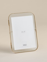 M&S Rounded Photo Frame 5x7 inch Gold