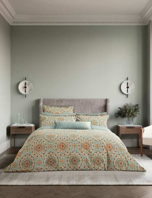 Bedeck of Belfast Pure Cotton Addison Bedding Set Gold Mix