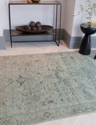 Asiatic Kaya Vida Vintage Style Flatweave Rug Green