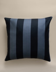 M&S Pure Cotton Stripe Cushion Cover Navy