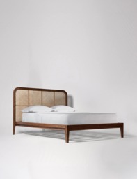 Swoon Raphia Mango Wood Double Bed Brown